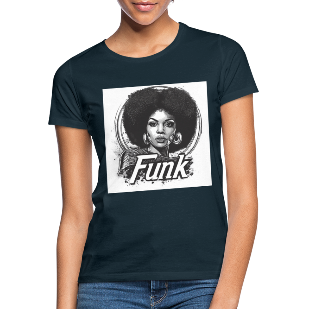 Funk Queen: Power in Motion, T-shirt dam - marinblå