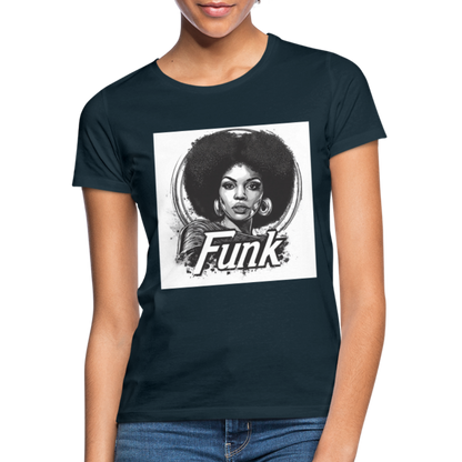 Funk Queen: Power in Motion, T-shirt dam - marinblå