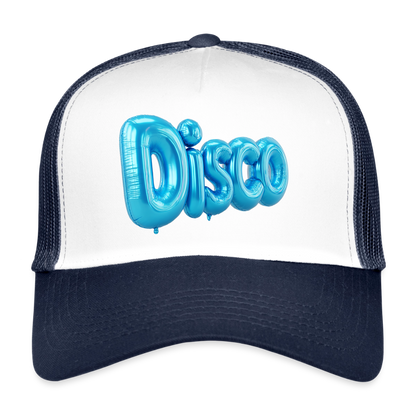Pump the Disco, Trucker Cap - vit/marinblå