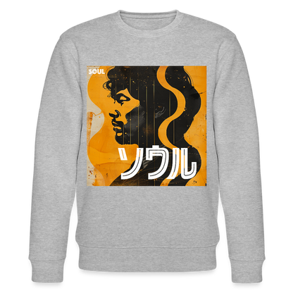 Nippon Grooves, Ekologisk sweatshirt CHANGER unisex från Stanley/Stella - gråmelerad