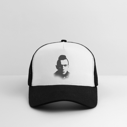 Stencil of Rebellion, Trucker Cap - vit/svart