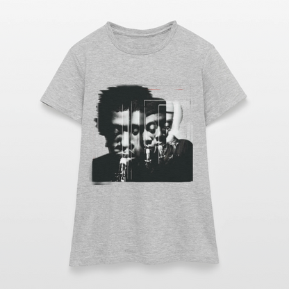 Between Breaths, T-shirt dam - gråmelerad