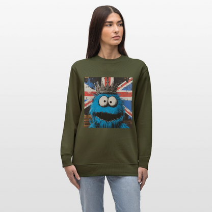 Monsters & Monarchs, Ekologisk sweatshirt CHANGER unisex från Stanley/Stella - kaki