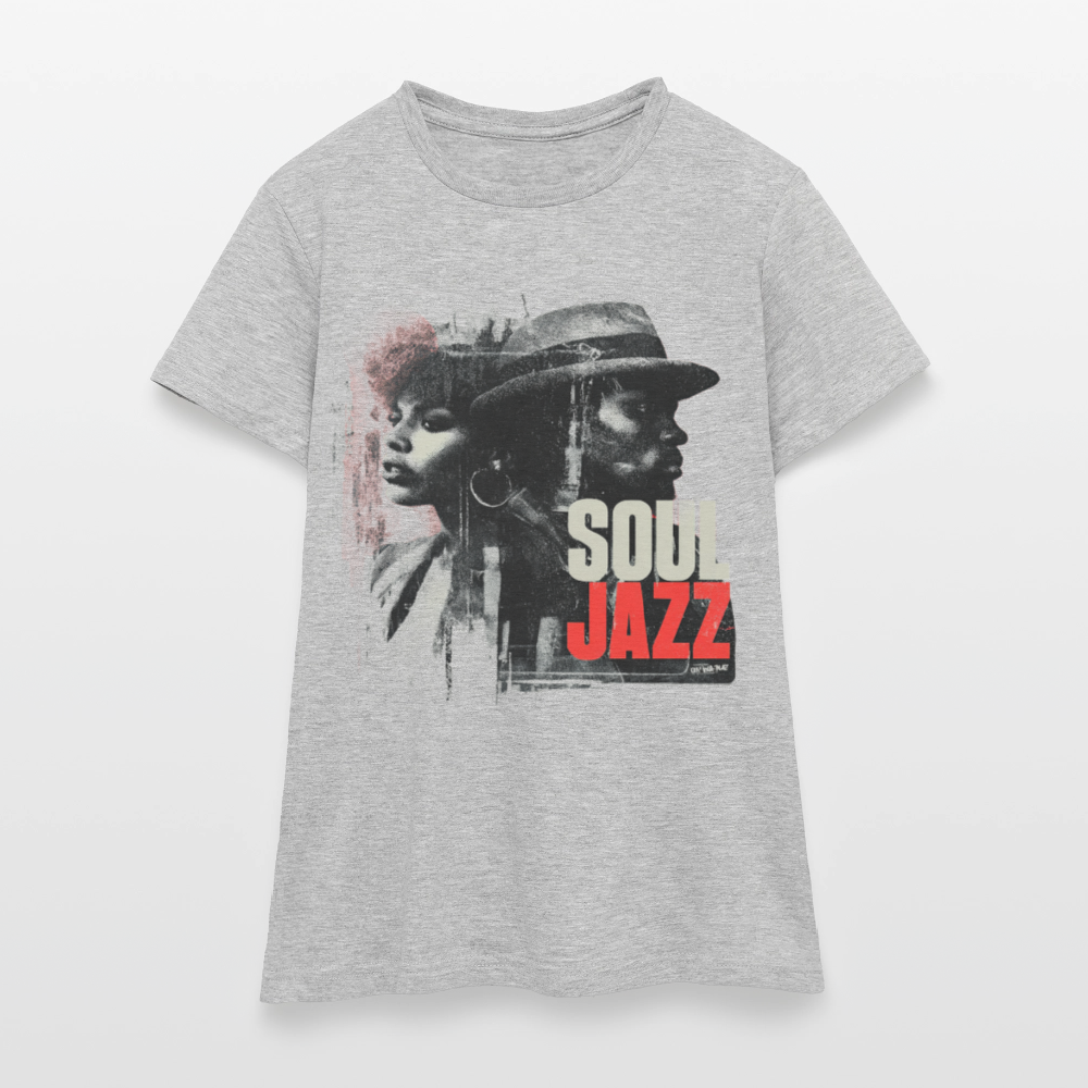 Soul Jazz Experience, T-shirt dam - gråmelerad