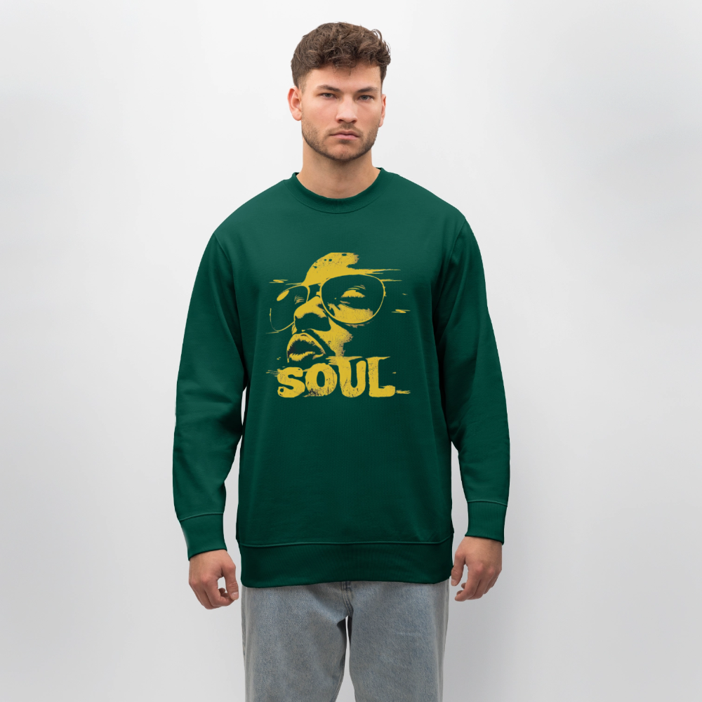 Funky Soul, Ekologisk sweatshirt CHANGER unisex från Stanley/Stella - skogsgrön