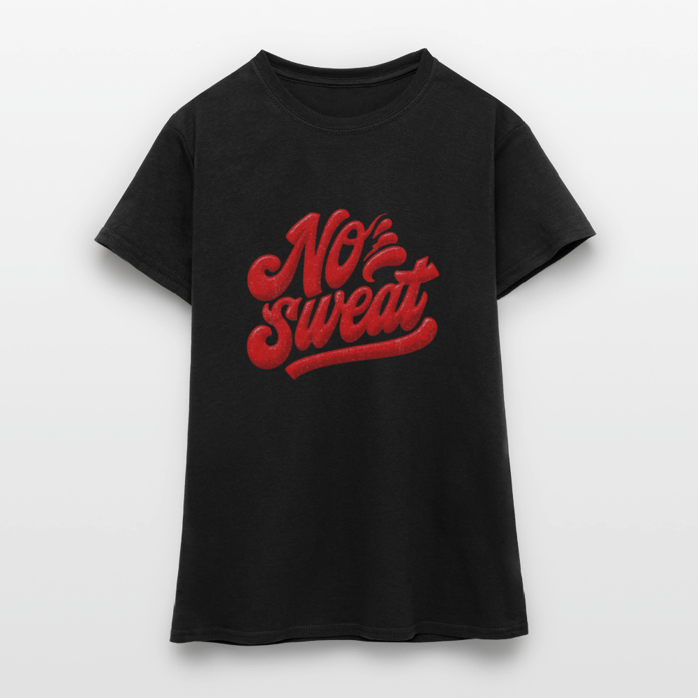 No Sweat, T-shirt dam - svart