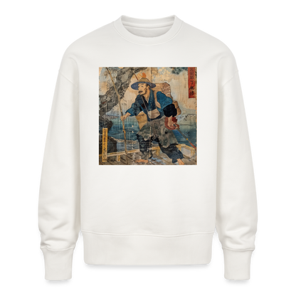 Fiskaren som bytte karriär, Ekologisk oversizetröja RADDER unisex från Stanley/Stella - OFF WHITE