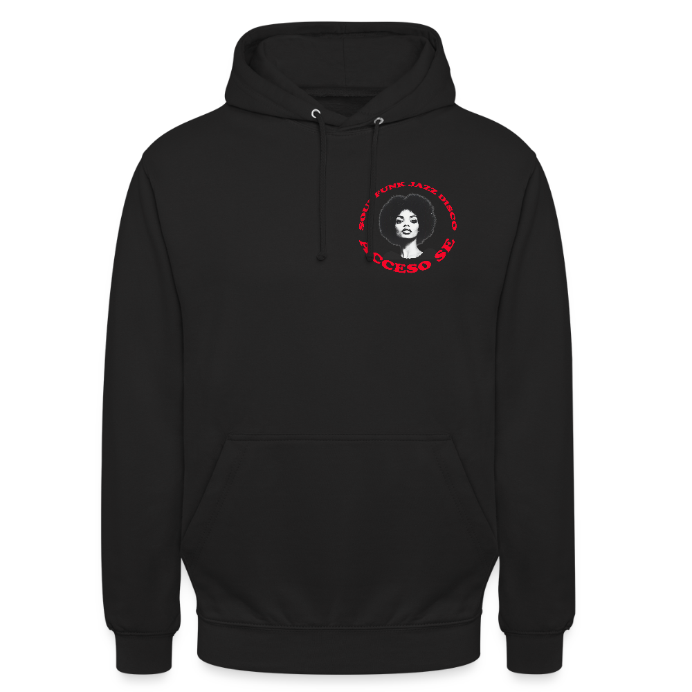 Where Music Lives – Powered by Acceso Family (small print), Luvtröja unisex - svart