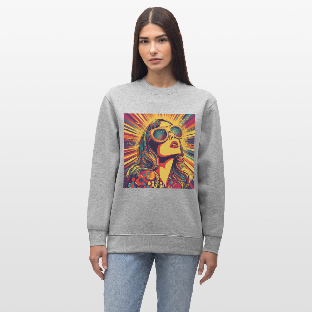 Disco Fever, Ekologisk sweatshirt CHANGER unisex från Stanley/Stella - gråmelerad