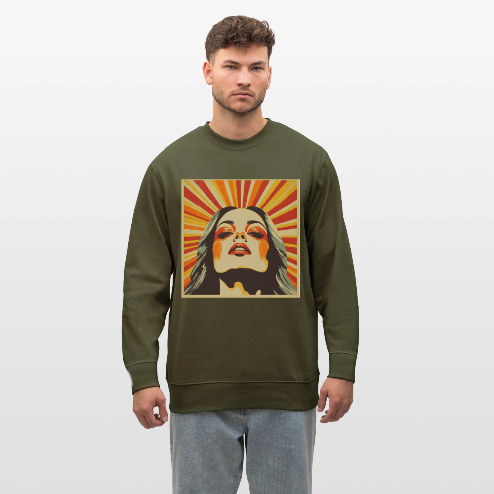 Sun Girl, Ekologisk sweatshirt CHANGER unisex från Stanley/Stella - kaki