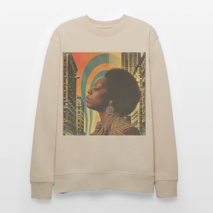 Jazz in the Moonlight, Ekologisk sweatshirt CHANGER unisex från Stanley/Stella - beige