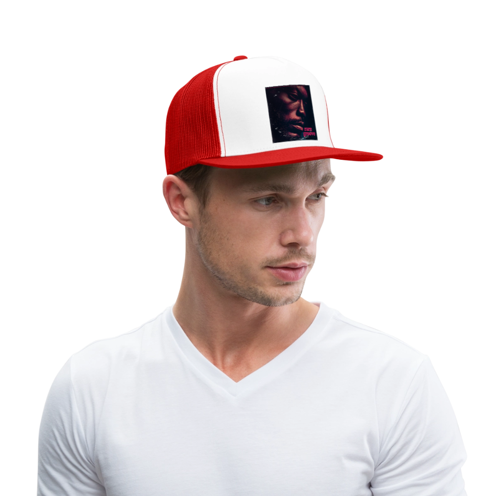 Groove Dust, Trucker Cap - vit/röd