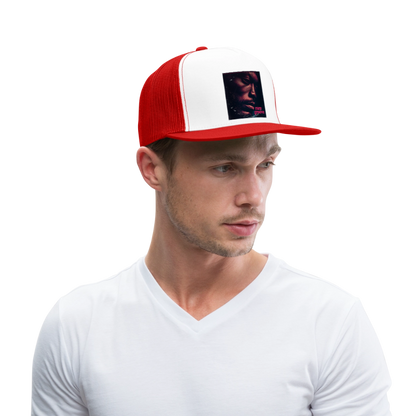 Groove Dust, Trucker Cap - vit/röd