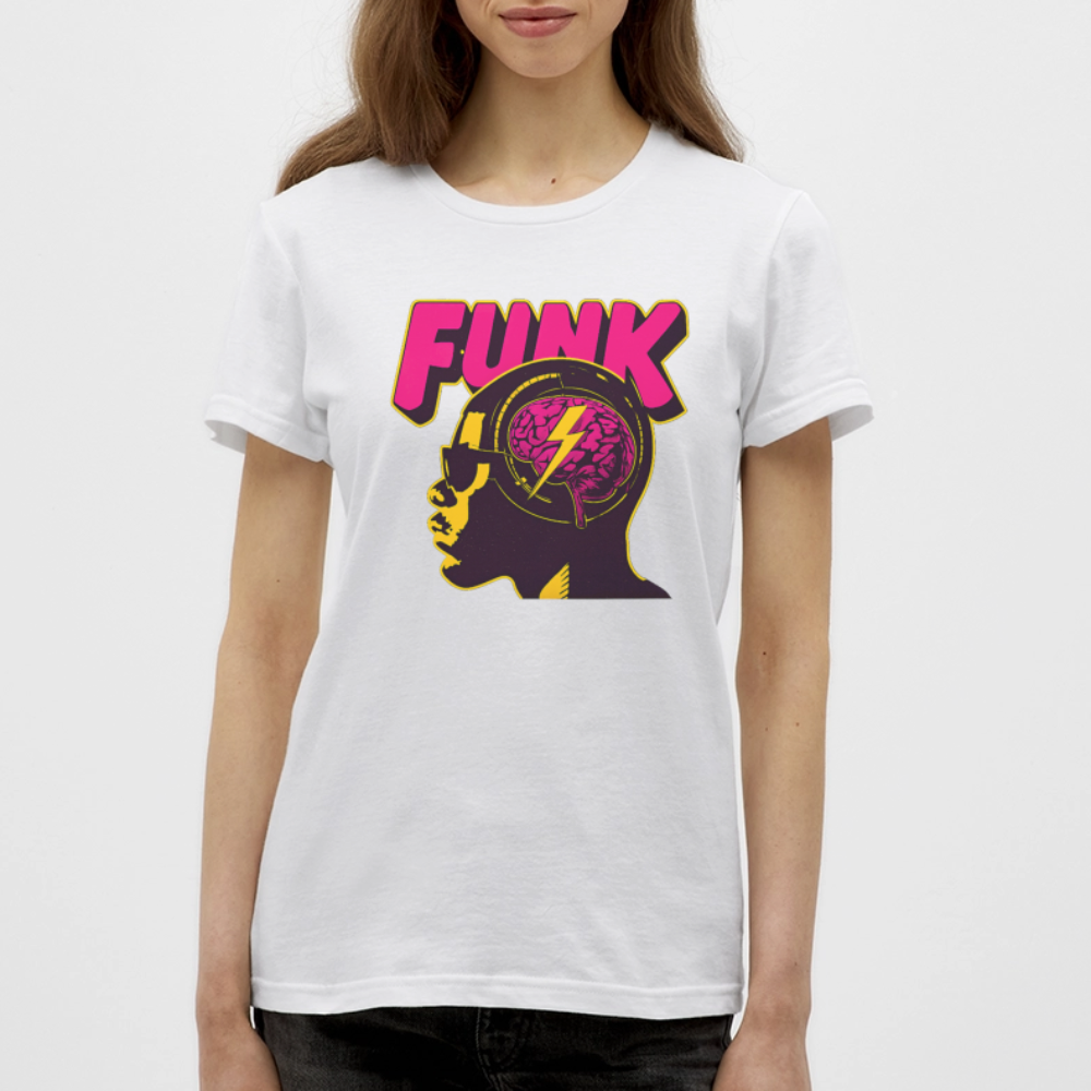 Funk Head, T-shirt dam - vit