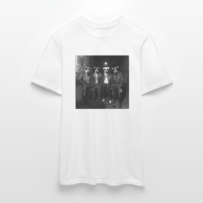 Barking Riot, T-shirt herr - vit