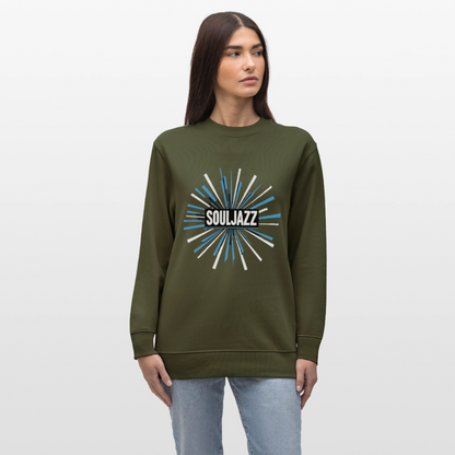 Jazz Meets Soul, Ekologisk sweatshirt CHANGER unisex från Stanley/Stella - kaki