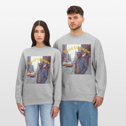 Soul Village, Ekologisk sweatshirt CHANGER unisex från Stanley/Stella - gråmelerad