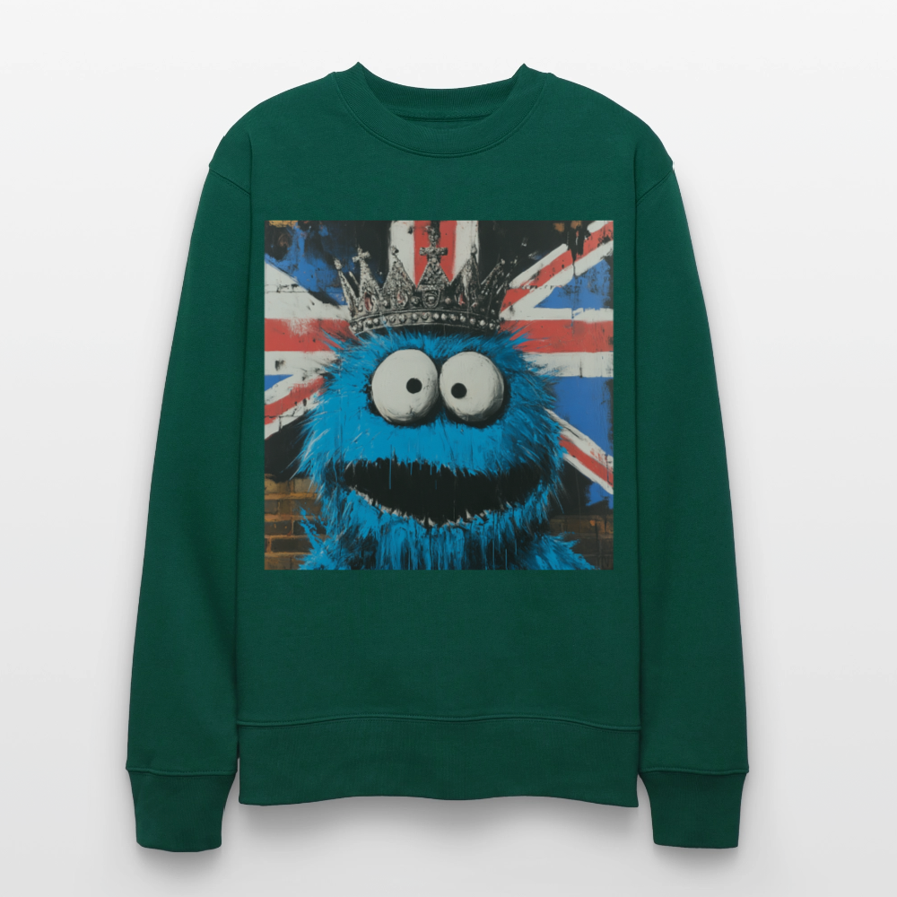 Monsters & Monarchs, Ekologisk sweatshirt CHANGER unisex från Stanley/Stella - skogsgrön