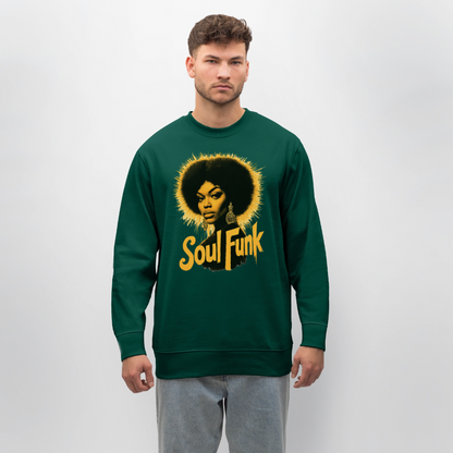 Soul Funk, Ekologisk sweatshirt CHANGER unisex från Stanley/Stella - skogsgrön