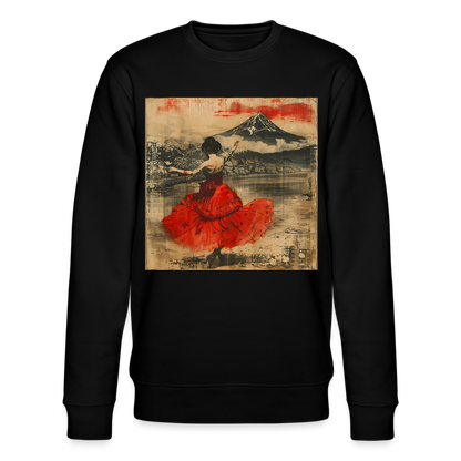 Flamenco i Solens Land, Ekologisk sweatshirt CHANGER unisex från Stanley/Stella - svart