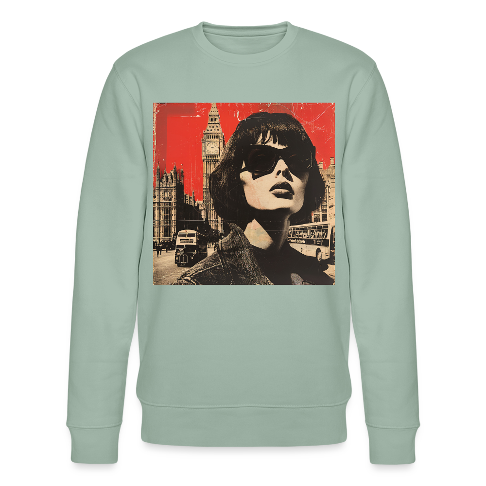 Revolt på Regent Street, Ekologisk sweatshirt CHANGER unisex från Stanley/Stella - ljus grågrön