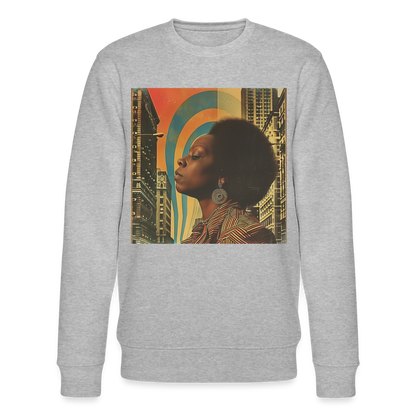 Jazz in the Moonlight, Ekologisk sweatshirt CHANGER unisex från Stanley/Stella - gråmelerad