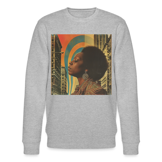 Jazz in the Moonlight, Ekologisk sweatshirt CHANGER unisex från Stanley/Stella - gråmelerad