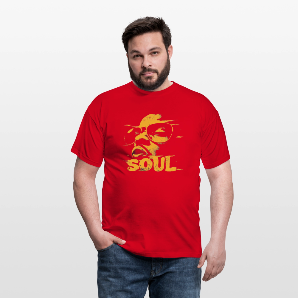 Funky Soul, T-shirt herr - röd