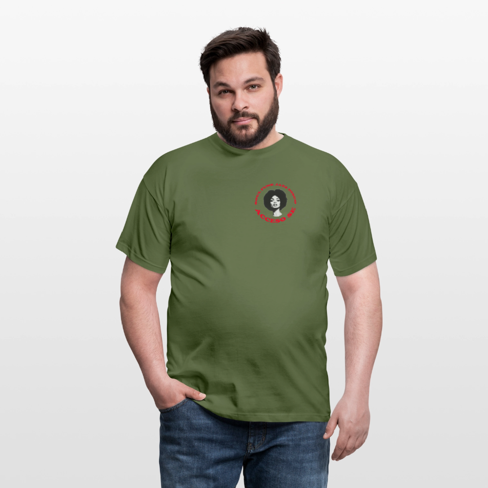 Where Music Lives – Powered by Acceso Family (small print), T-shirt unisex - Militärgrön