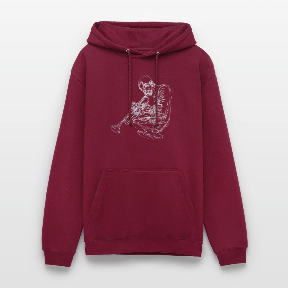 Contours of Jazz, Luvtröja unisex - bordeaux