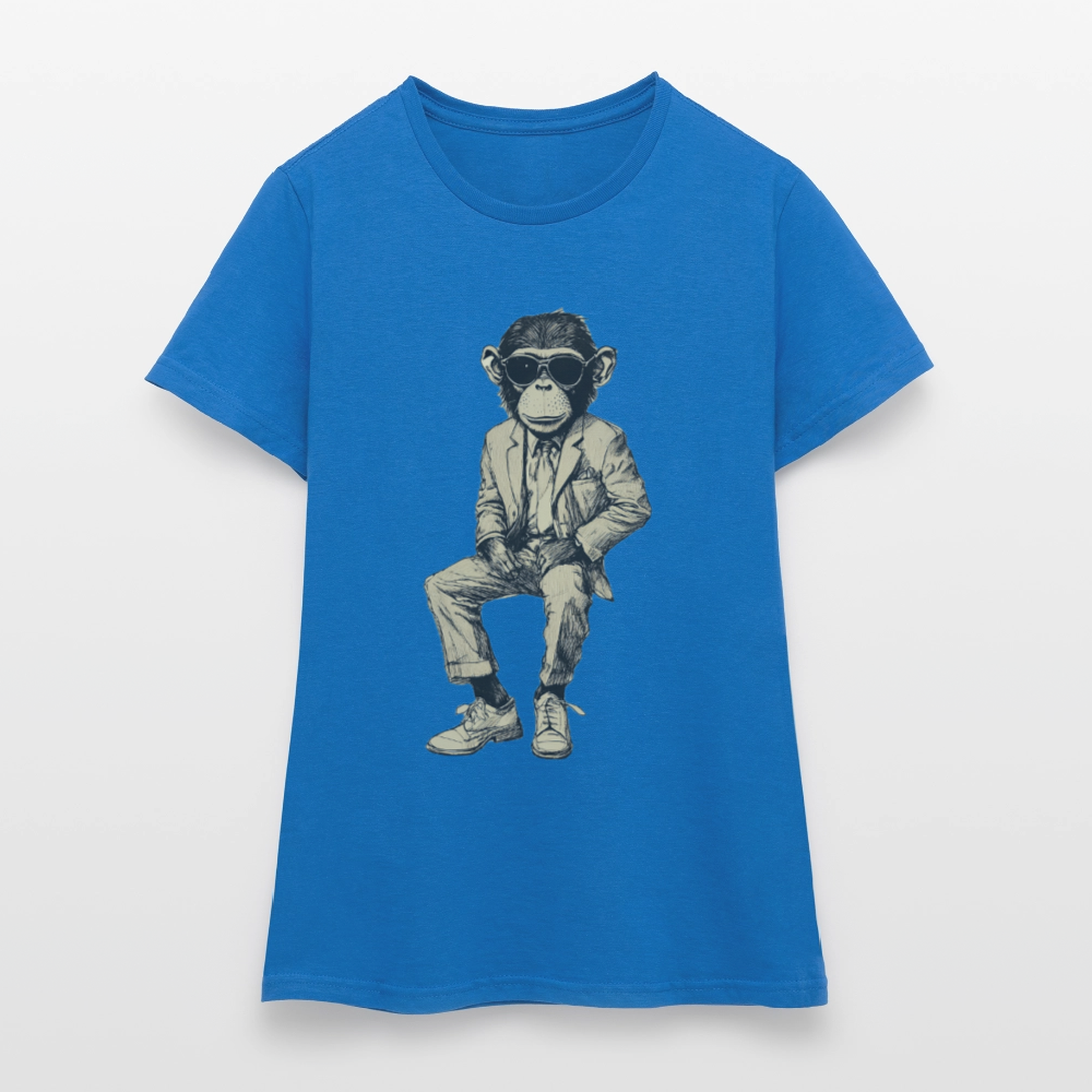 Mod Monkey, T-shirt dam - royalblå