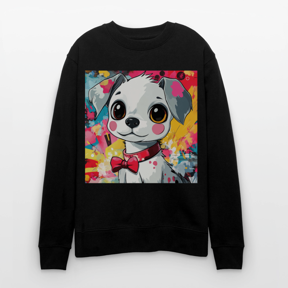 En vän eller fiende?, Ekologisk sweatshirt CHANGER unisex från Stanley/Stella - svart