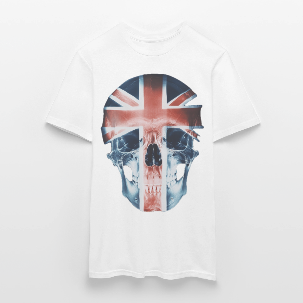 God Save the Skull, T-shirt herr - vit