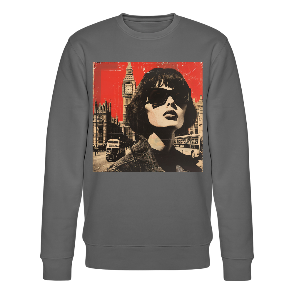 Revolt på Regent Street, Ekologisk sweatshirt CHANGER unisex från Stanley/Stella - kolgrå