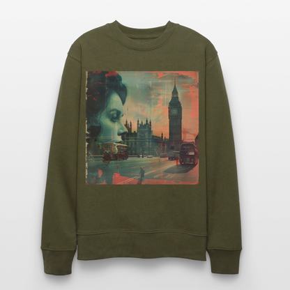 The Beat of London, Ekologisk sweatshirt CHANGER unisex från Stanley/Stella - kaki