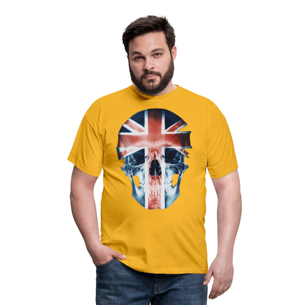 God Save the Skull, T-shirt herr - gul