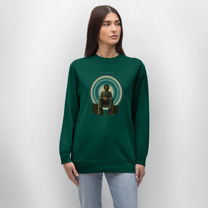 The Creator Has a Free Jazz Plan, Ekologisk sweatshirt CHANGER unisex från Stanley/Stella - skogsgrön