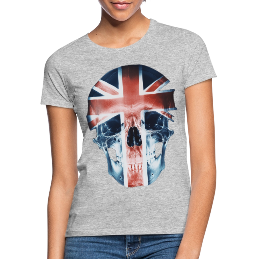 God Save the Skull, T-shirt dam - gråmelerad