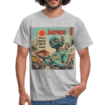 Shibuya Soul Jazz Classics, T-shirt herr - gråmelerad