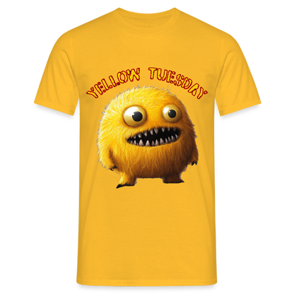 Yellow Tuesday – Funky, Not Blue, T-shirt herr - gul