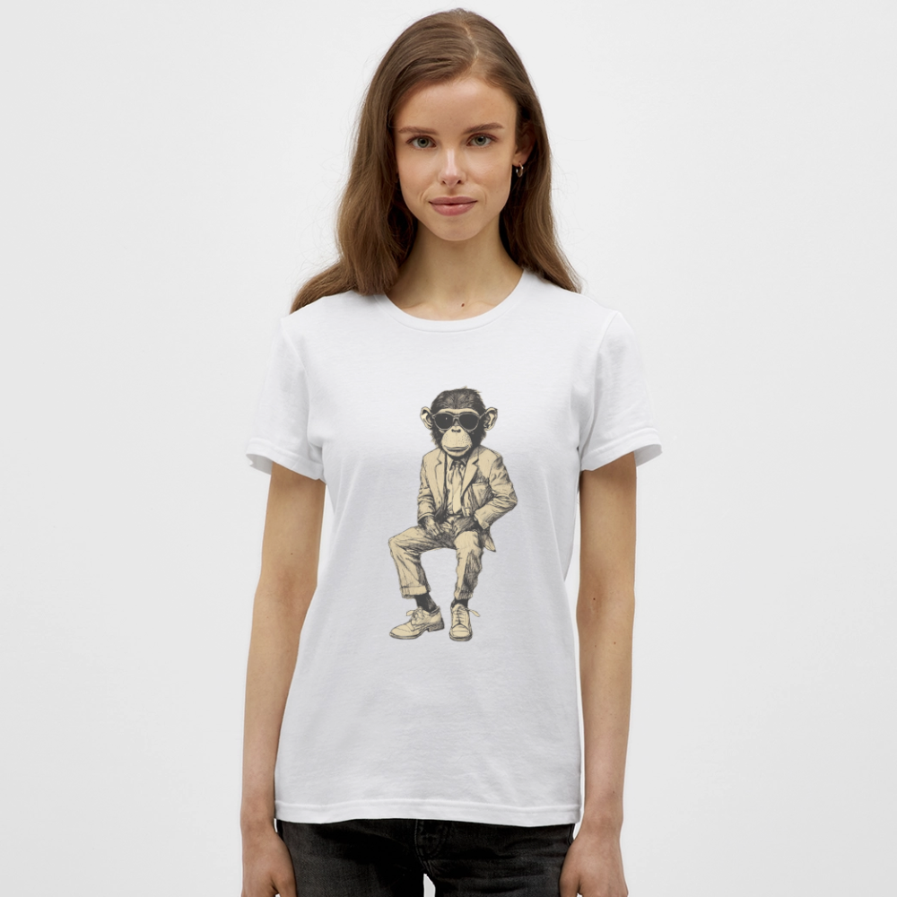 Mod Monkey, T-shirt dam - vit