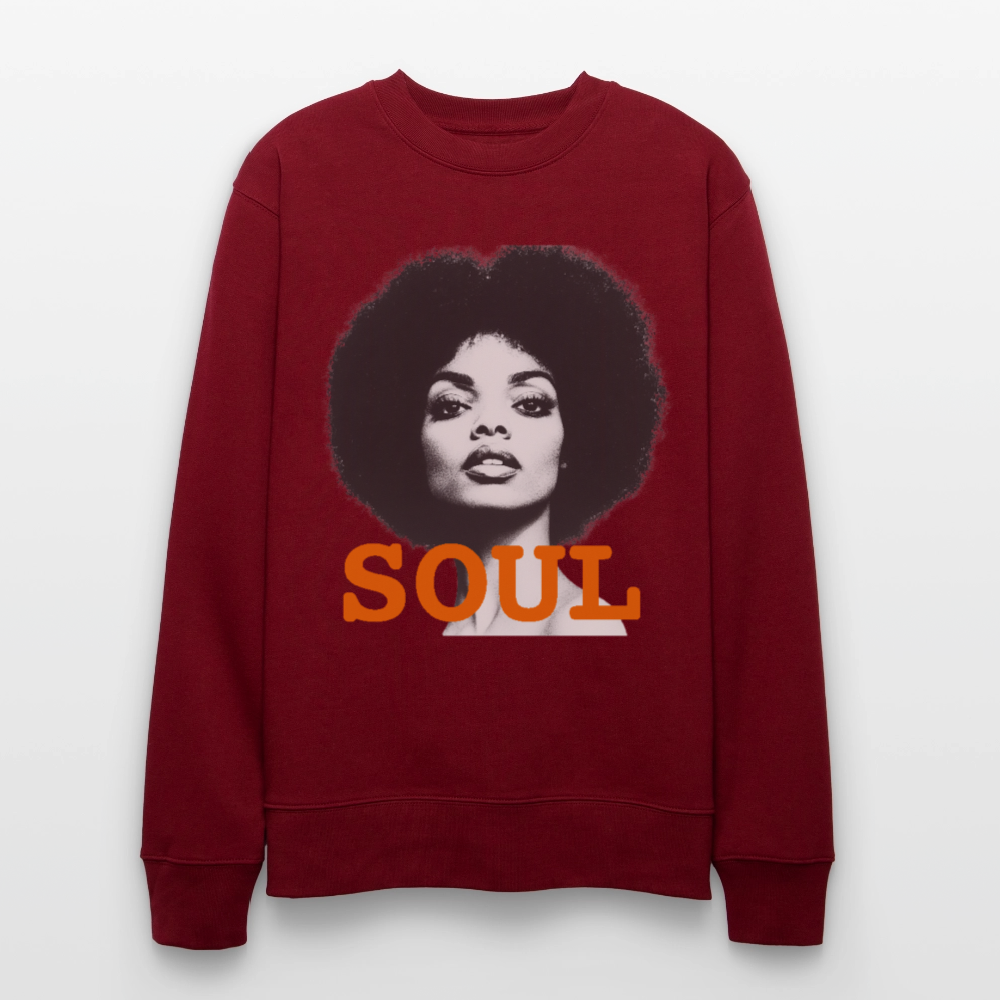 Soul PWR, Ekologisk sweatshirt CHANGER unisex från Stanley/Stella - vinröd