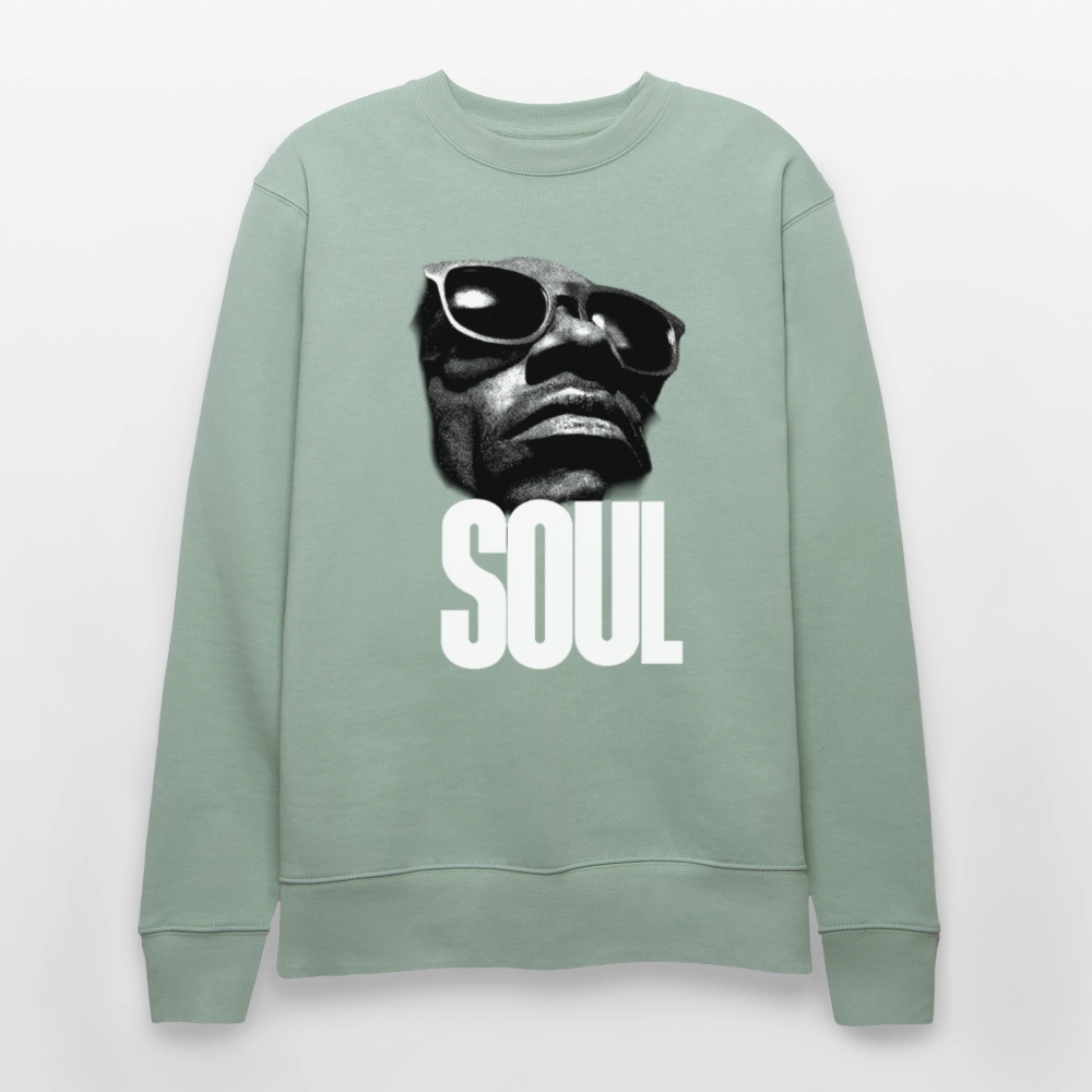 Soul Frequency, Ekologisk sweatshirt CHANGER unisex från Stanley/Stella - ljus grågrön