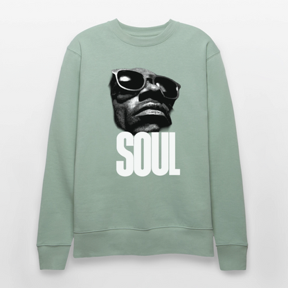 Soul Frequency, Ekologisk sweatshirt CHANGER unisex från Stanley/Stella - ljus grågrön