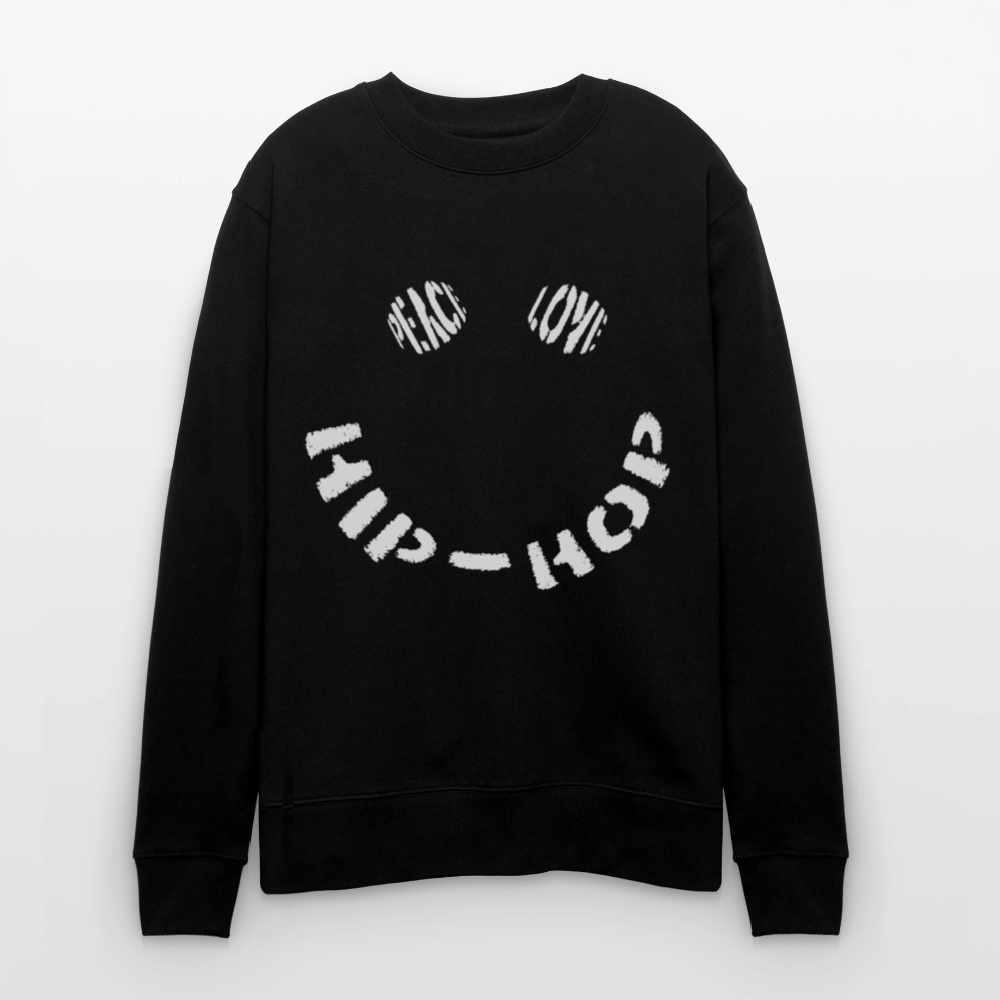 Peace, Love & Hip-Hop, Ekologisk sweatshirt CHANGER unisex från Stanley/Stella - svart