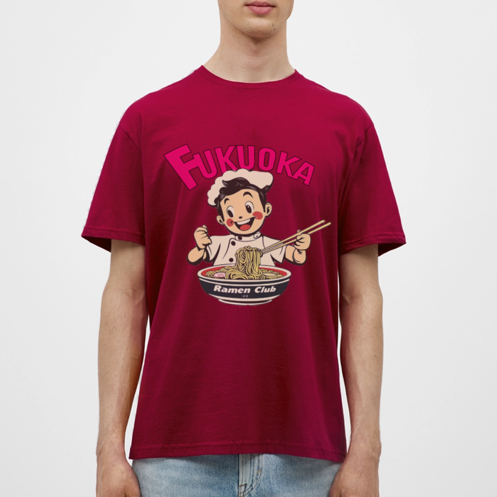 Fukuoka Ramen Club, T-shirt herr - tegelröd