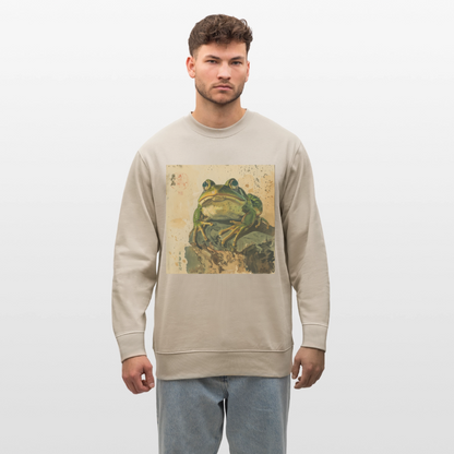 Grodan i Skymningen, Ekologisk sweatshirt CHANGER unisex från Stanley/Stella - beige