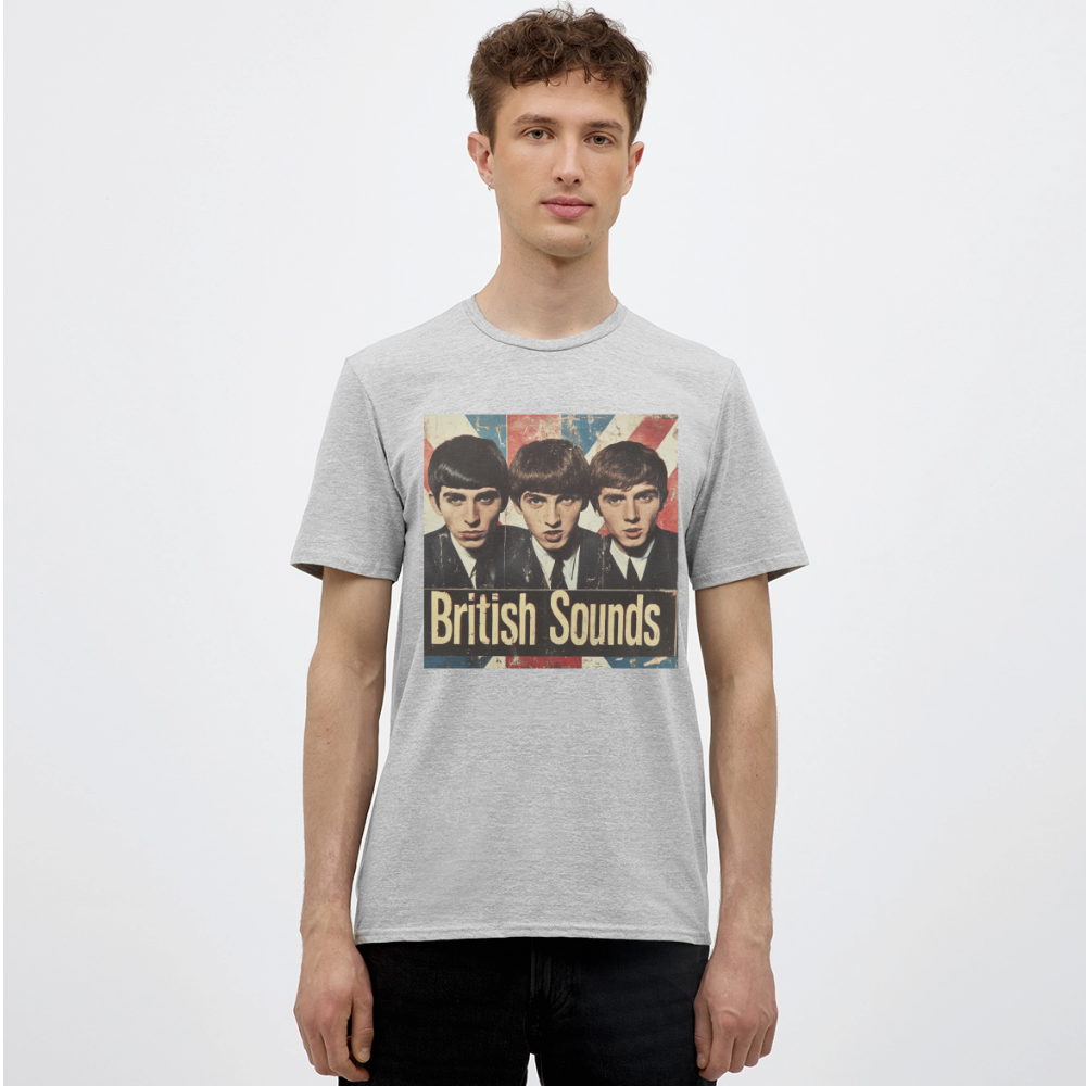 British sounds 1965, T-shirt herr - gråmelerad