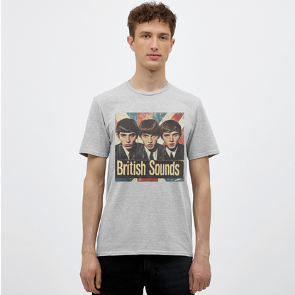 British sounds 1965, T-shirt herr - gråmelerad