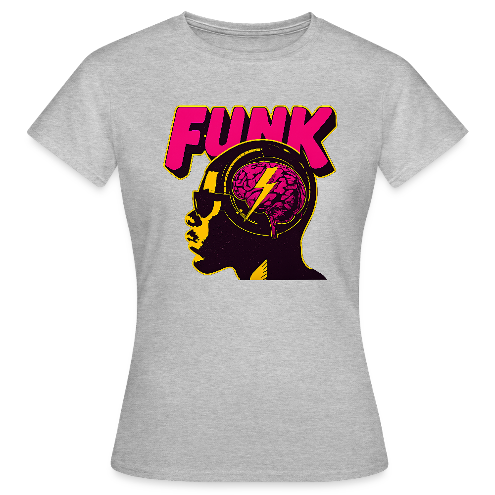 Funk Head, T-shirt dam - gråmelerad